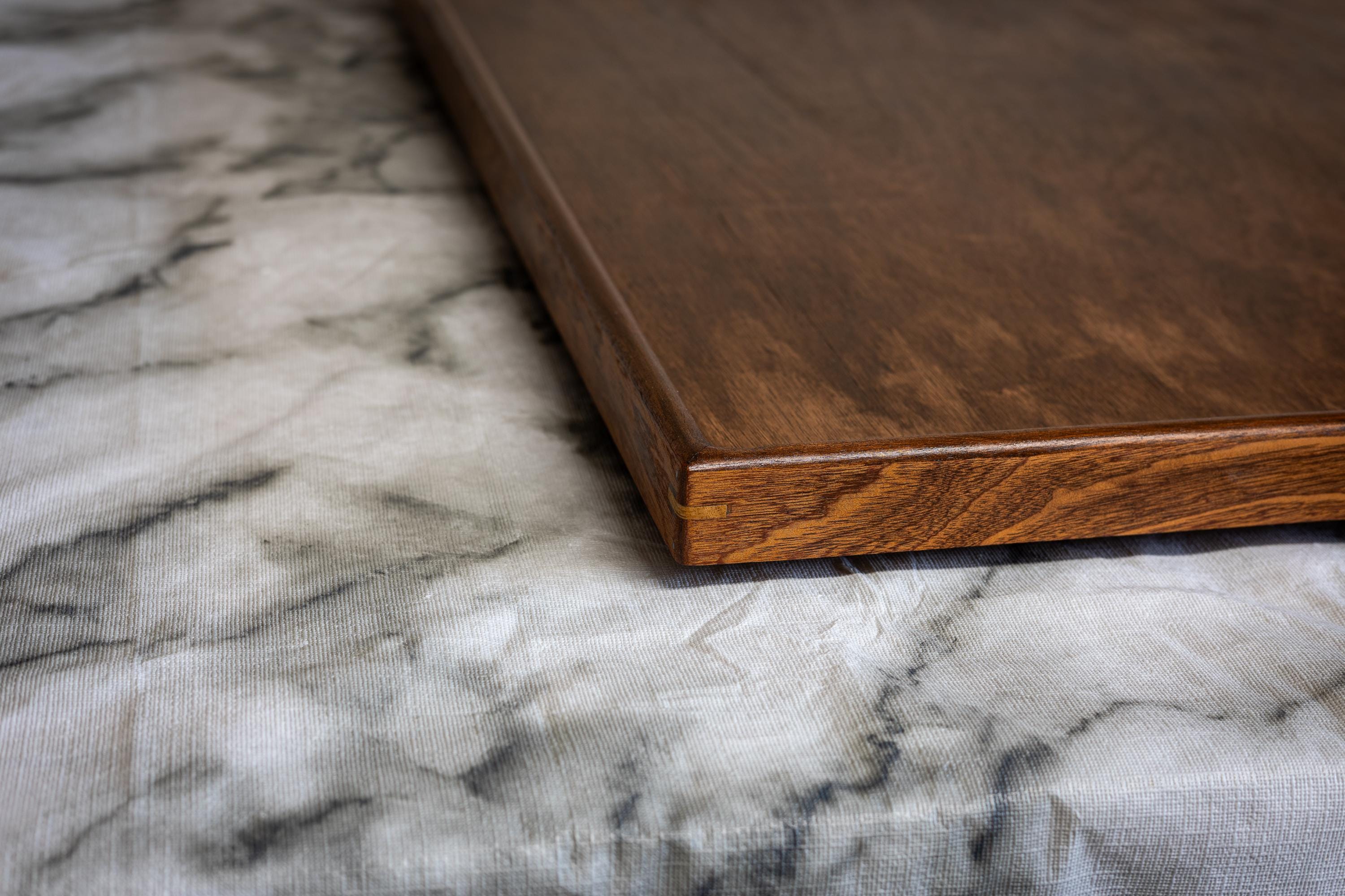 Handmade Hardwood Ottoman Tray