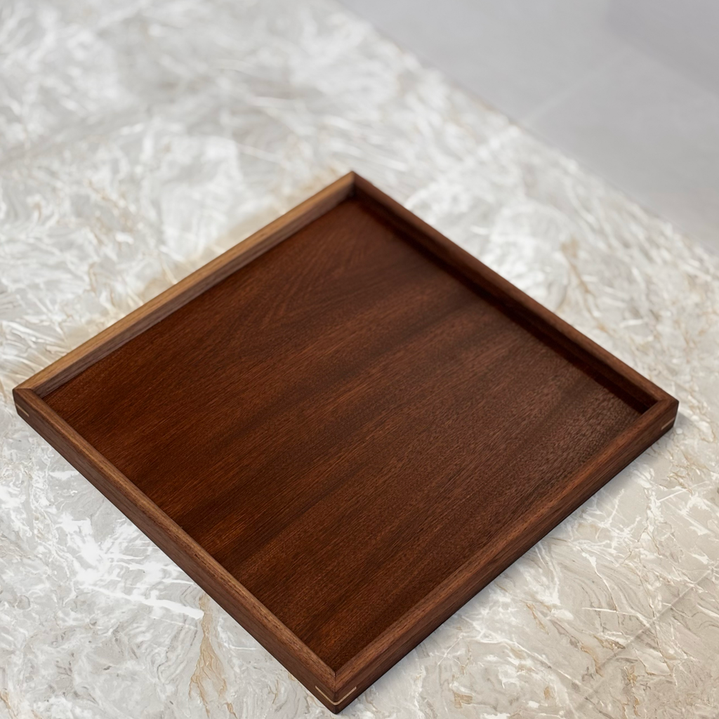 Handmade Hardwood Ottoman Tray