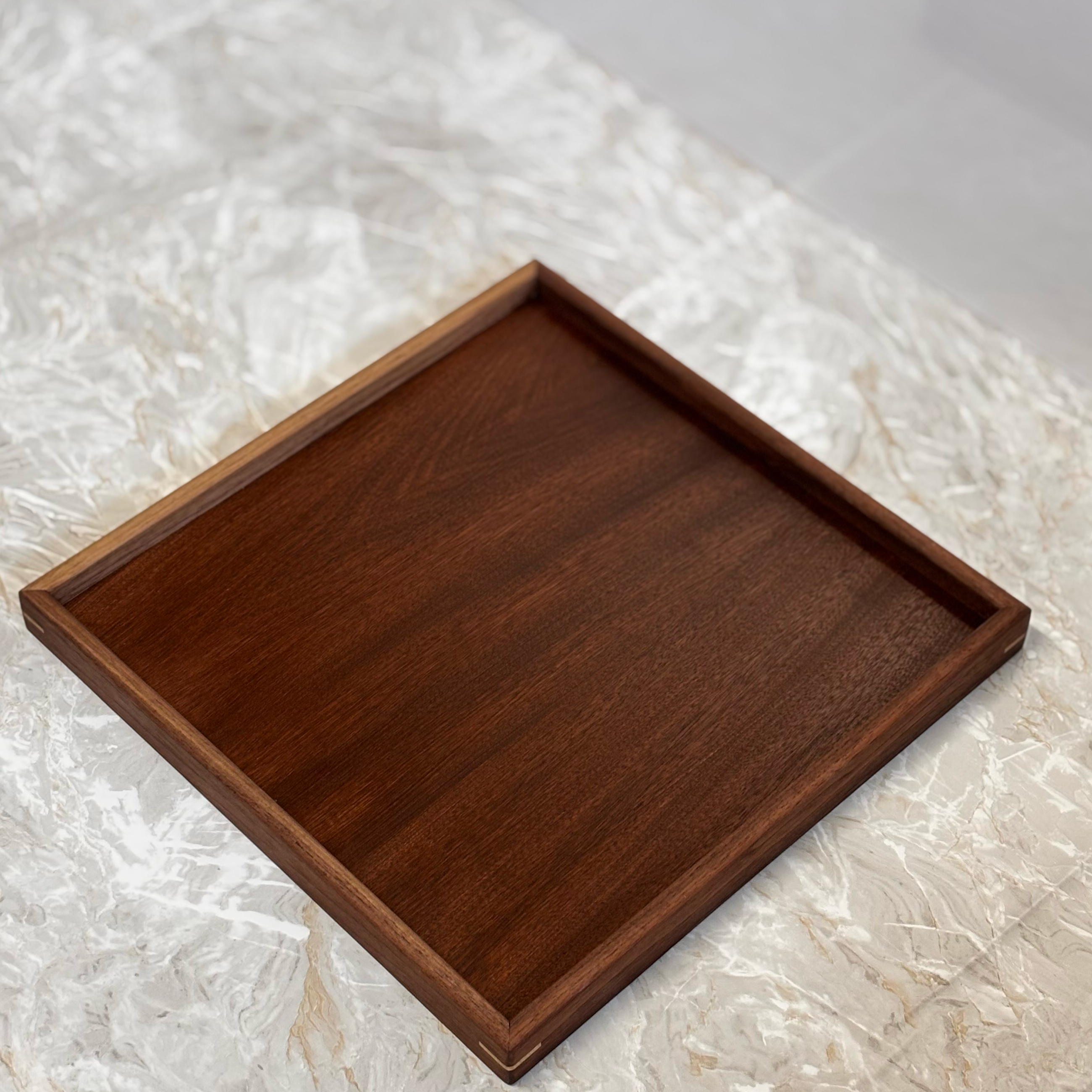 Handmade Hardwood Ottoman Tray