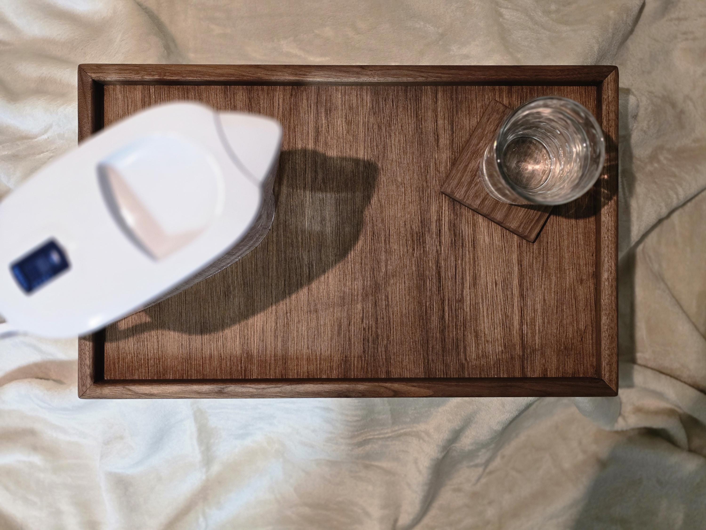 Handmade Hardwood Coasters Set – Walnut, Oak, Cherry, Sapele