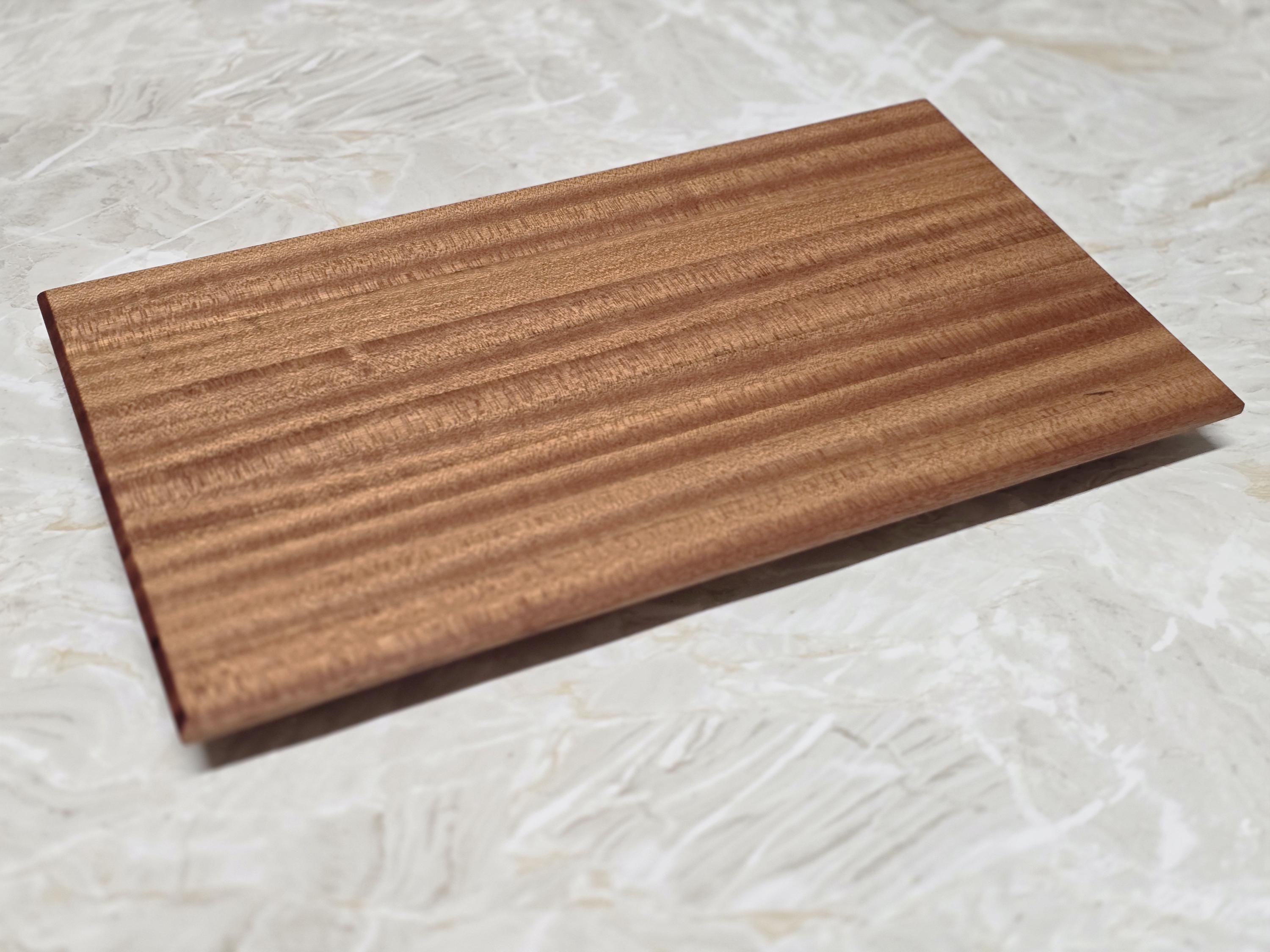 Solid Hardwood Chopping Board – Oak, Walnut, Sapele Long Grain Charcuterie Surface