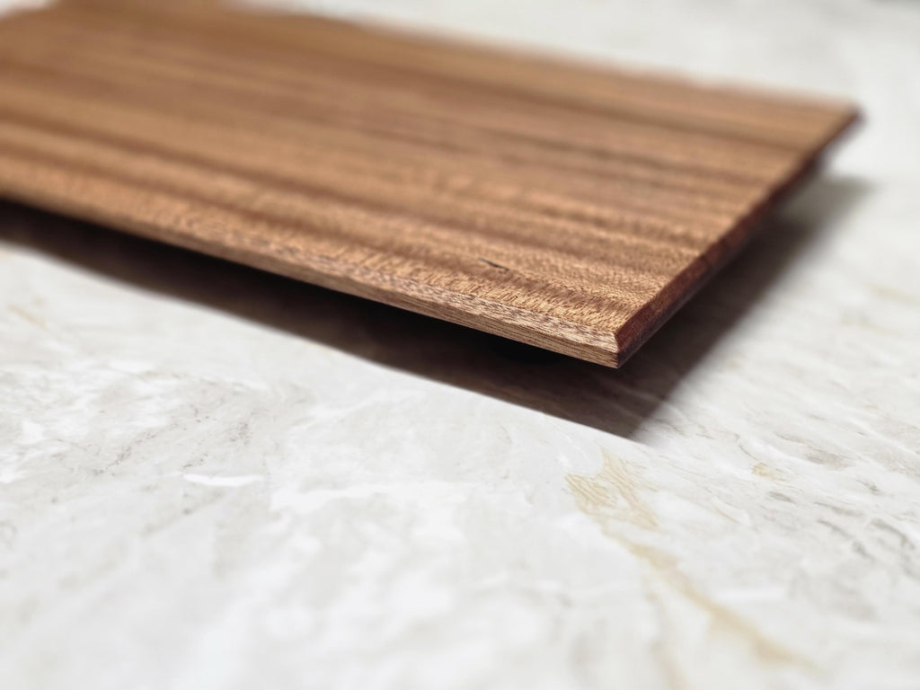 Solid Hardwood Chopping Board – Oak, Walnut, Sapele Long Grain Charcuterie Surface